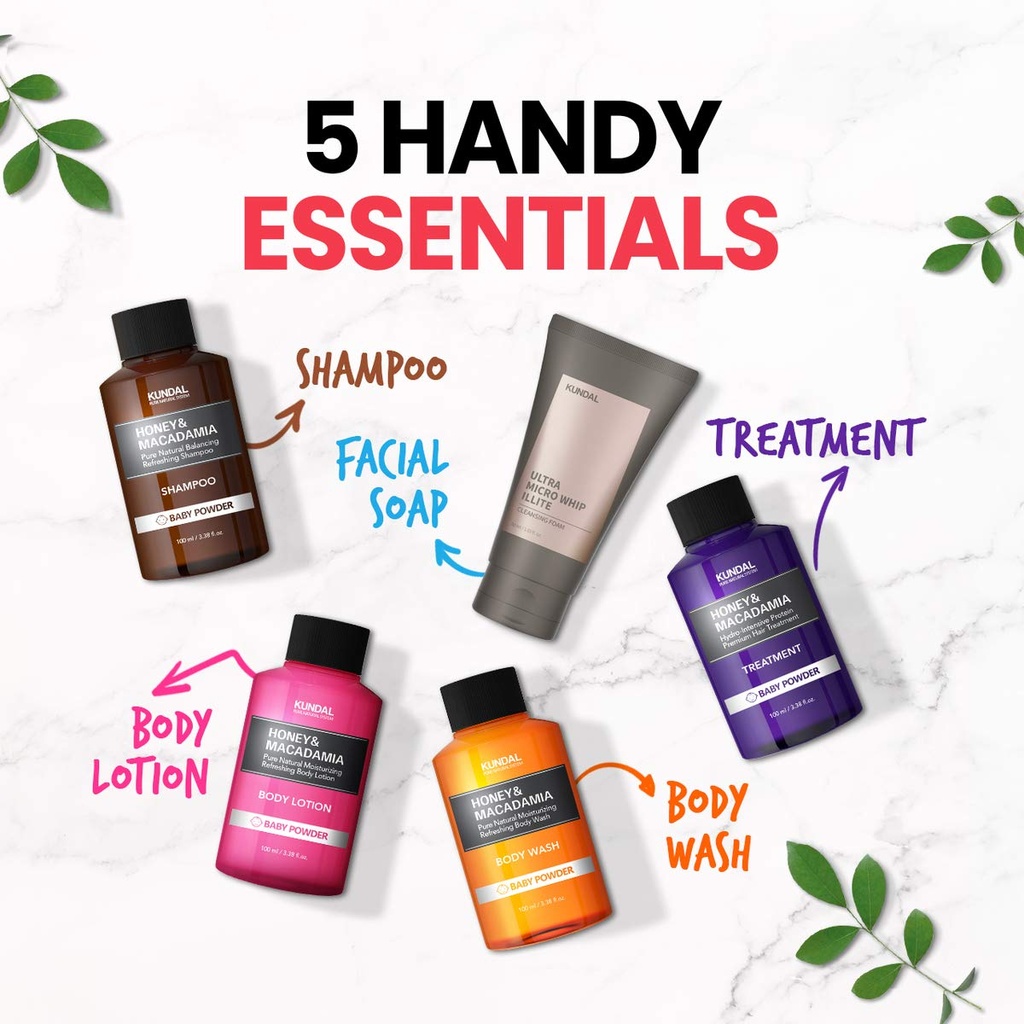 KUNDAL TRAVEL KIT BABY POWDER 