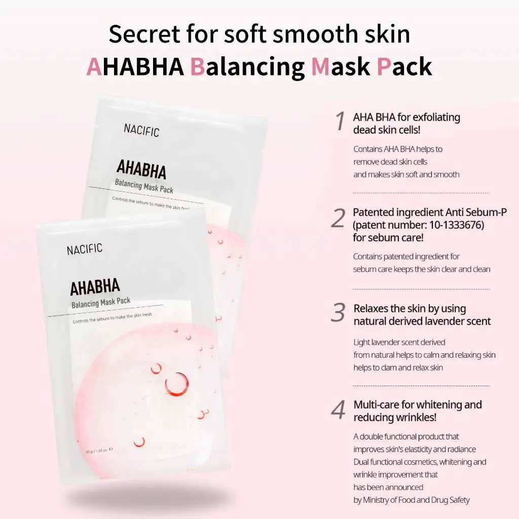 NACIFIC AHA/ BHA BALANCING MASK