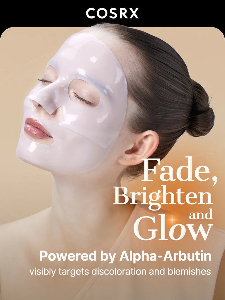 COSRX THE ALPHA ARBUTIN DISCOLORATION CARE HYDROGEL MASK