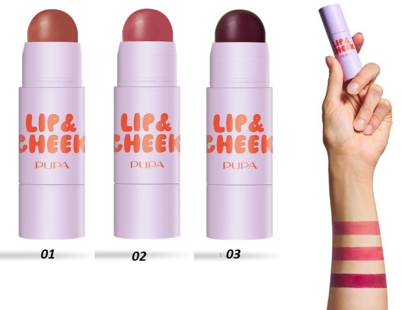 PUPA LIP & CHEEK BLUSH & LIP BALM STICK