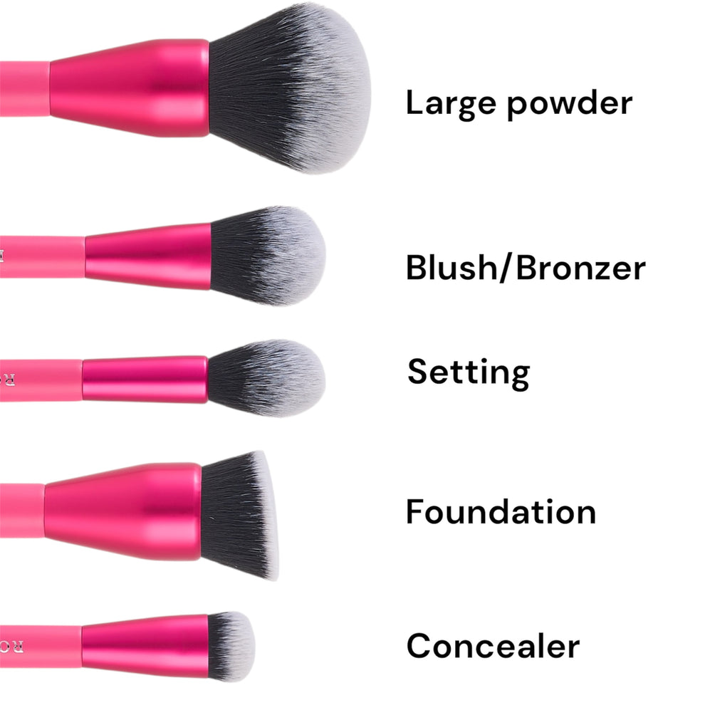 ROYAL COSMETICS HOT PINK - 11 PCS BRUSH SET