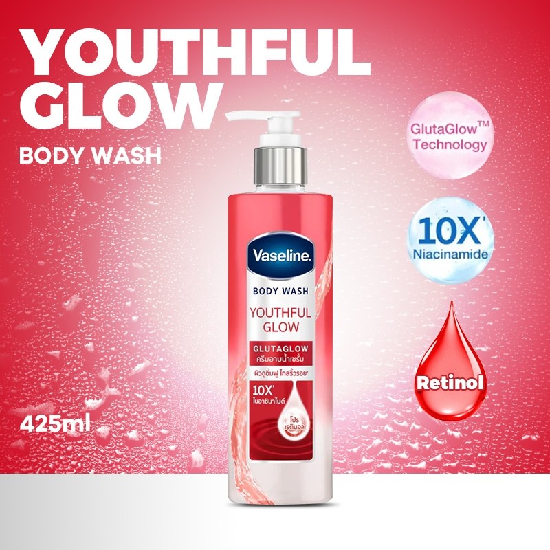 VASELINE BODYWASH YOUTHFUL GLOW 425 ML