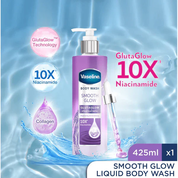 VASELINE BODYWASH SMOOTH GLOW 425 ML