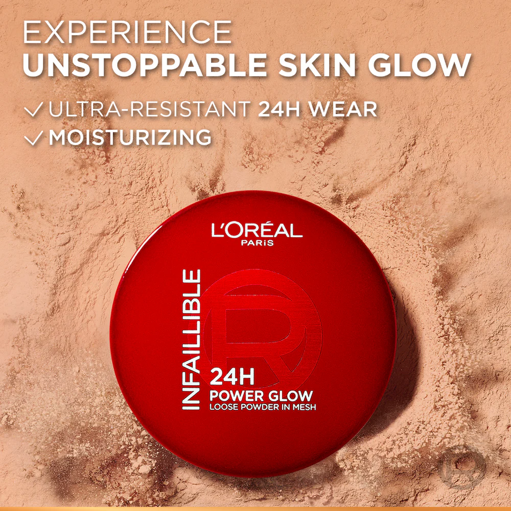 L'OREAL INFALLIBLE 24HR POWER GLOW LOOSE POWDER 