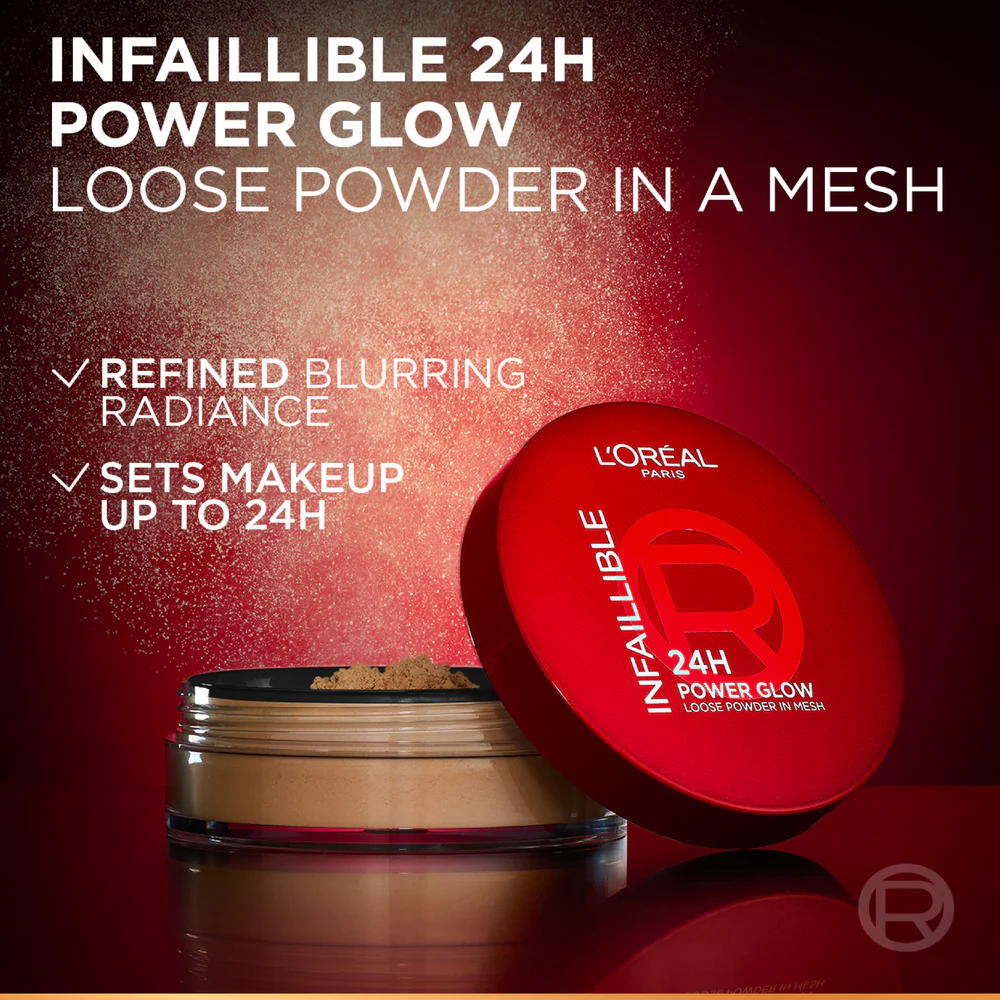 L'OREAL INFALLIBLE 24HR POWER GLOW LOOSE POWDER 