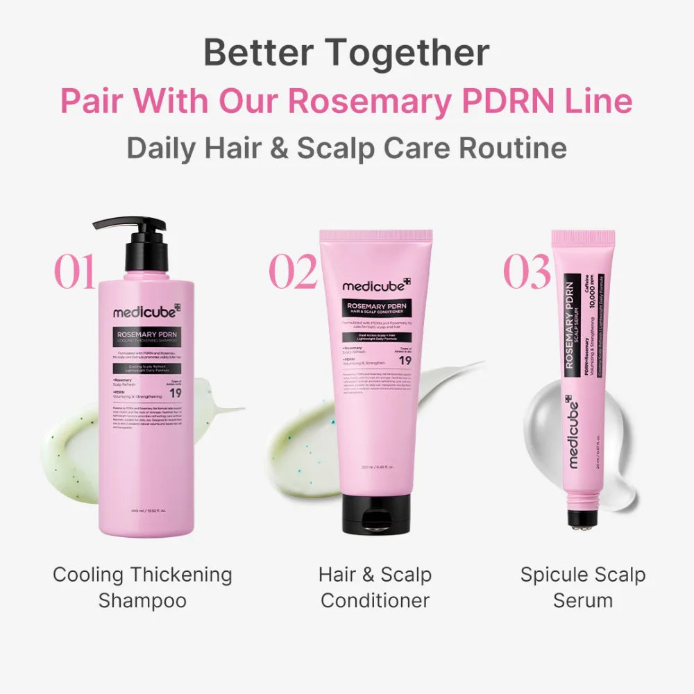 MEDICUBE ROSEMARY PDRN COOLING THICHENING SHAMPOO 400 ML 