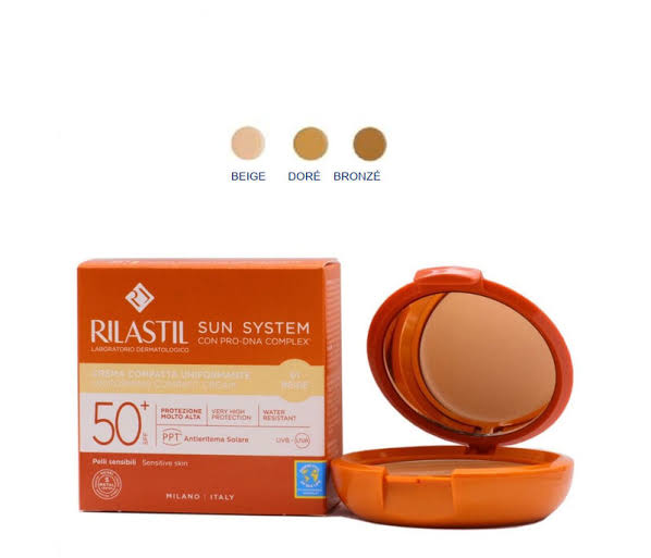 RILASTIL SUN SYSTEM UNIFORMING COMPACT CREAM SPF50+ 