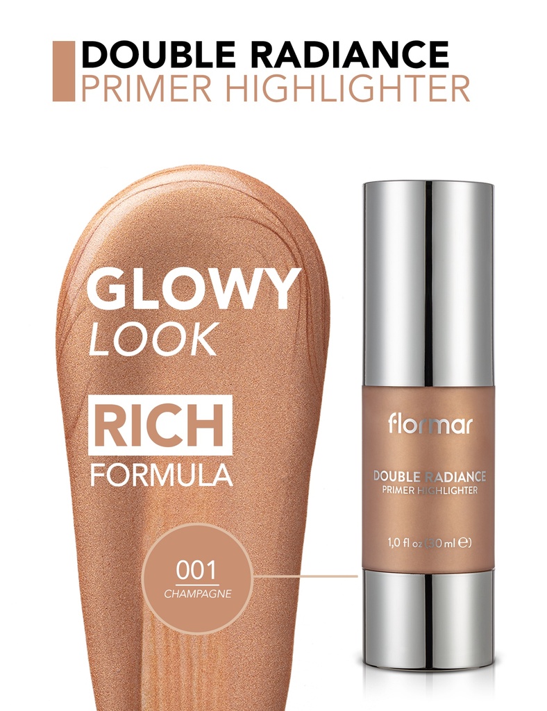 FLORMAR Double Radiance Primer Highlighter Champagne