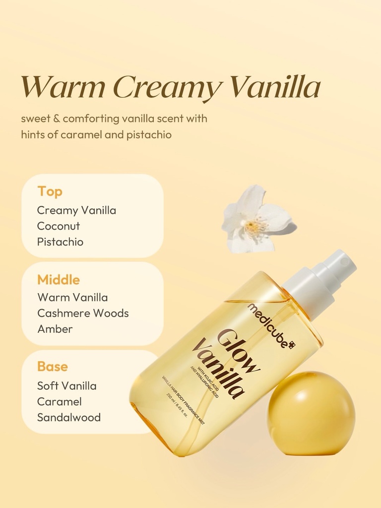 MEDICUBE GLOW VANILLA HAIR BODY FRAGRANCE MIST 100 ML