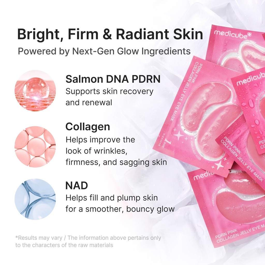 MEDICUBE PDRN PINK COLLAGEN JELLY EYE MASK