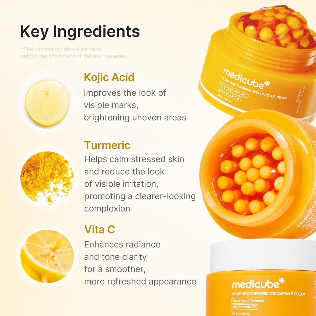 MEDICUBE KOJIC ACID TURMERIC VITA CAPSULE CREAM 53 GR