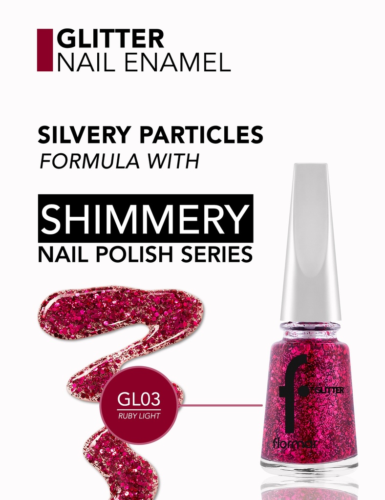 FLORMAR GLITTER NAIL ENAMEL 