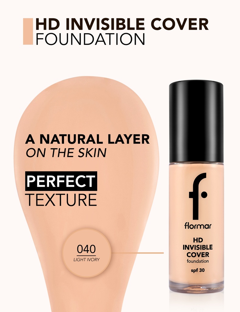 FLORMAR Invisible Cover Hd Foundation