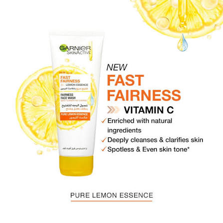 GARNIER FAST FAIRNESS FACEWASH TUBE 100 ML