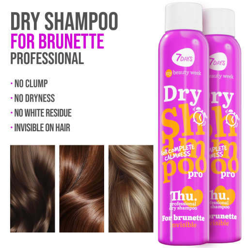 7 DAYS DRY SHAMPOO FOR BRUNETTE INVISIBLE 200ML