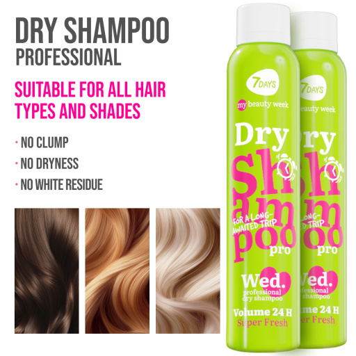 7DAYS DRY SHAMPOO FOR EXTRA CLEAN SUPER REFRESH 200ML
