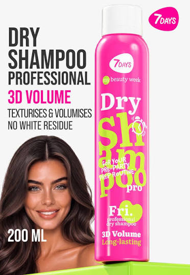 7DAYS DRY SHAMPOO LONG-LASTING FORMULA 3D VOLUME 200ML