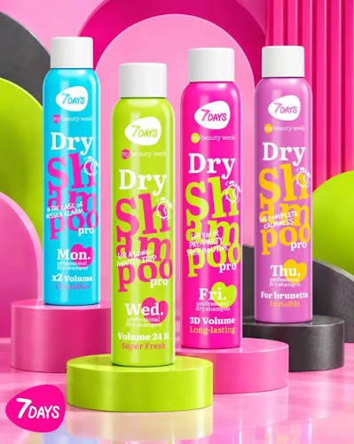 7DAYS DRY SHAMPOO LONG-LASTING FORMULA 3D VOLUME 200ML