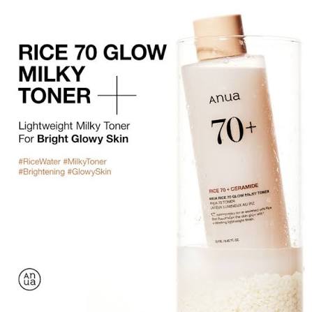 ANUA 70+ GLOW MILKY TONER 250 ML