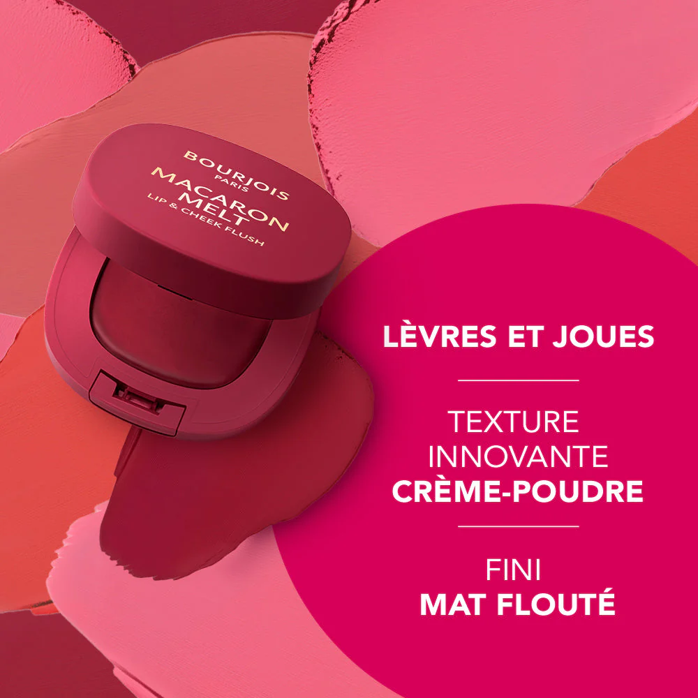 BOURJOIS BLUSH MACARON MELT LIP& CHEEK FLUSH