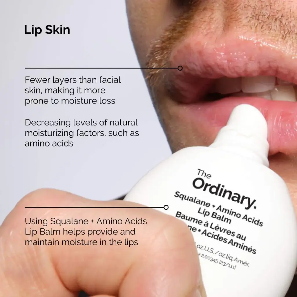 THE ORDINARY SQUALANE & AMINO ACIDS HYDRATING LIP  BALM 15 ML 