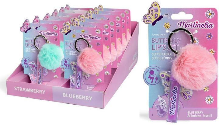 MARTINELIA WORLD BUTTERFLY LIP  & POMPOM SET 