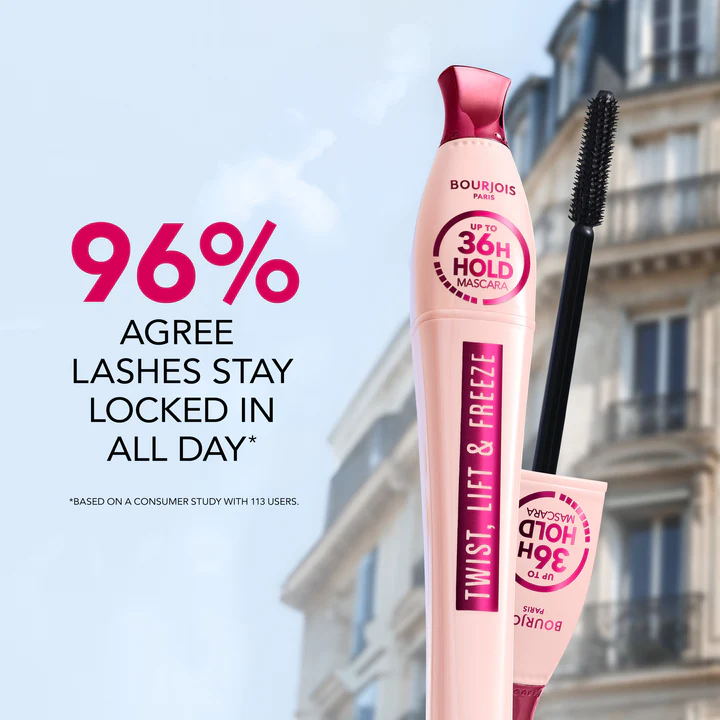 BOURJOIS MASCARA TWIST LIFT & FREEZE NOIR BLK 