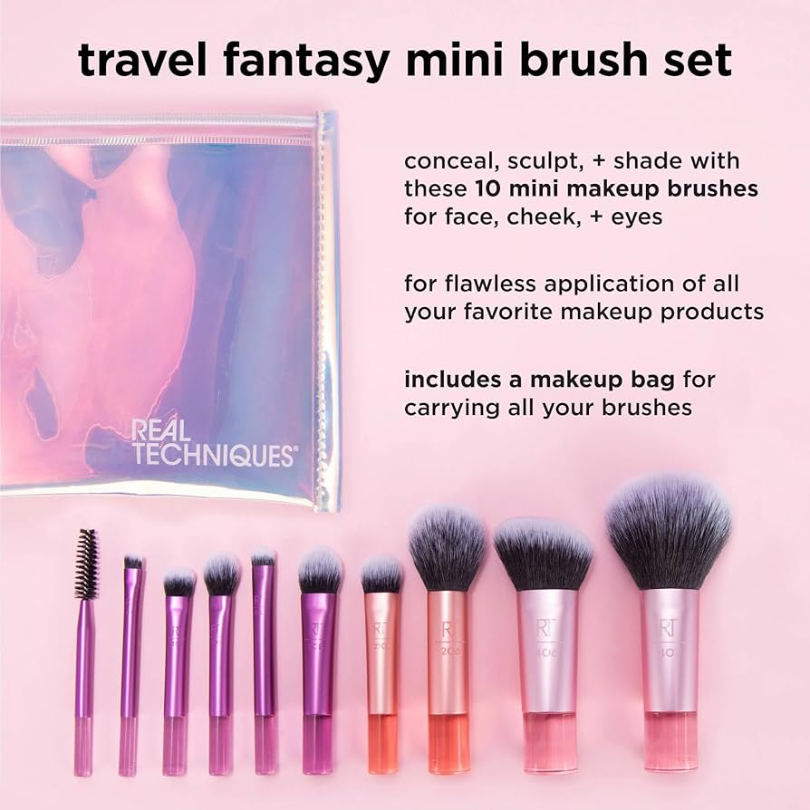 RT TRAVEL FANTASY MINI BRUSH KIT - 10 PCS 