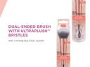 RT DUAL-ENDED PRIMER FACIAL SKINCARE BRUSH & STAINLESS STEEL SCOOP
