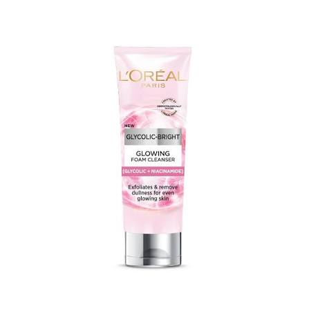 L'OREAL GLYCOLIC BRIGHT CLEANSER FOAM