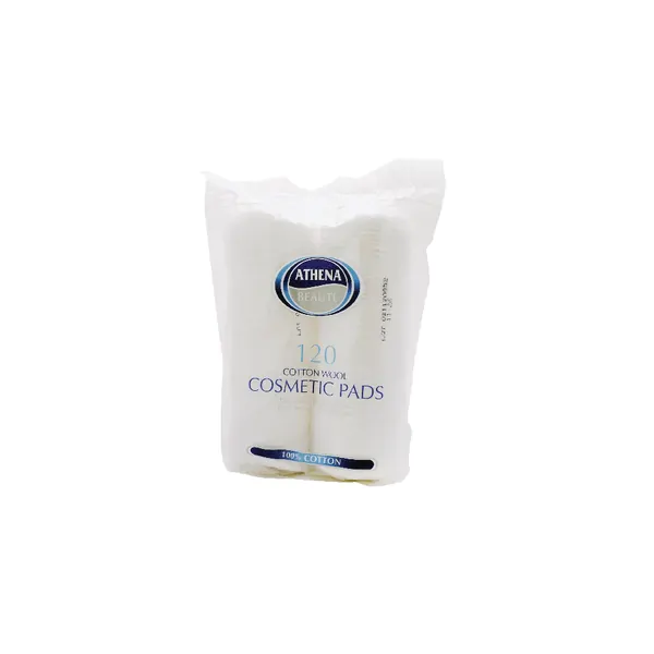 ATHENA COTTON WOOL COSMETIC PADS - 120 PCS