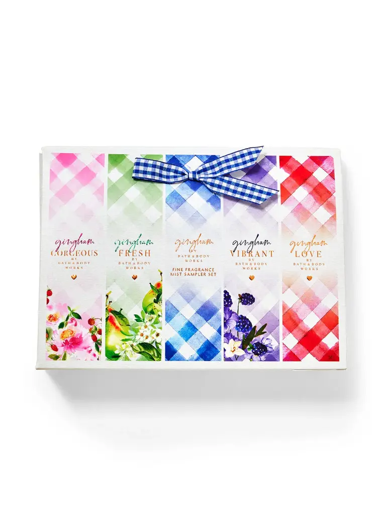 B&BW FRESH VANILLA BLOSSOMS  MIST 250 ML GINGHAM ASSORTED GIFTSET