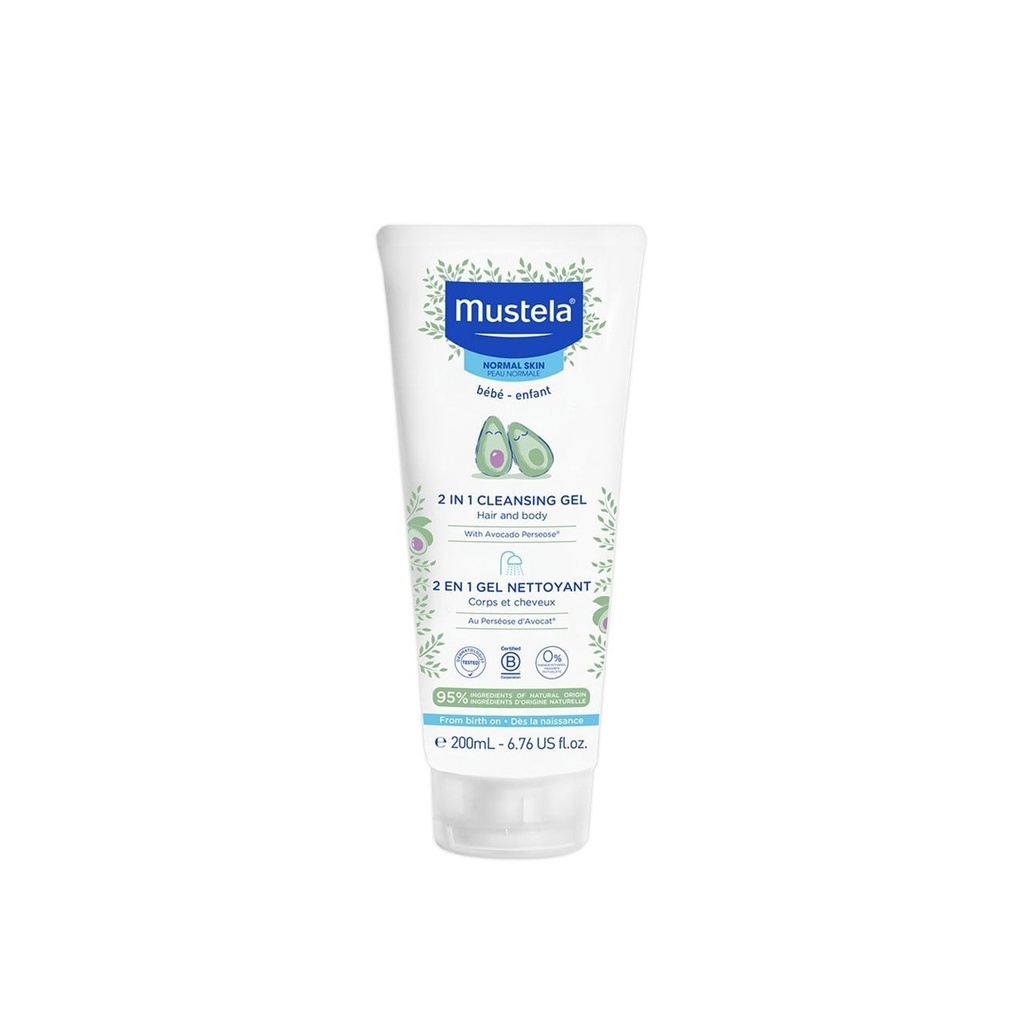 MUSTELA 2 IN1 GEL NETTOYANT 200 ML