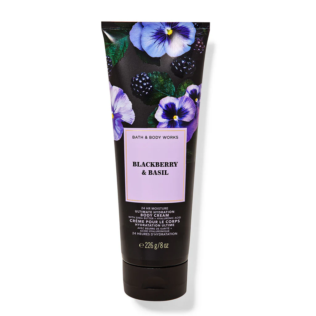 BATH & BODY WORKS BLACKBERRY & BASIL BODYCREAM 226 GR