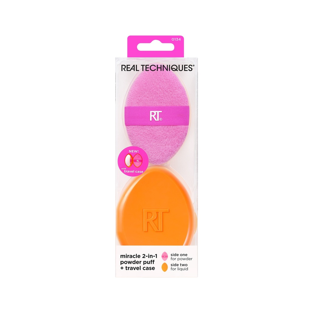 RT MIRACLE 2 IN 1 POWDER PUFF + CASE
