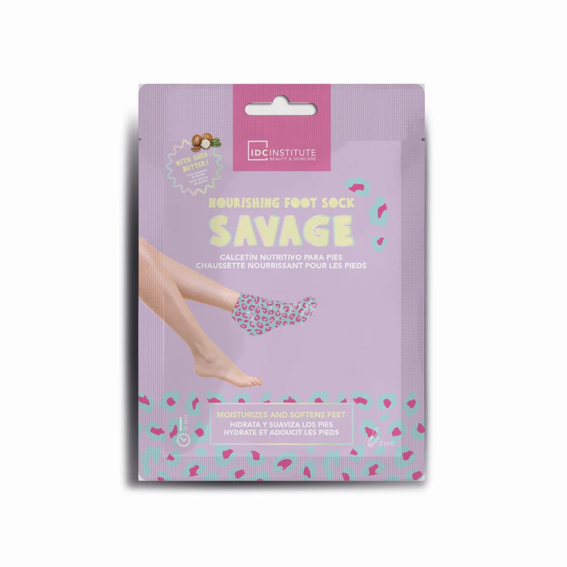 IDC FOOT SOCK SAVAGE MOISTURIZES & SOFTENS FEET