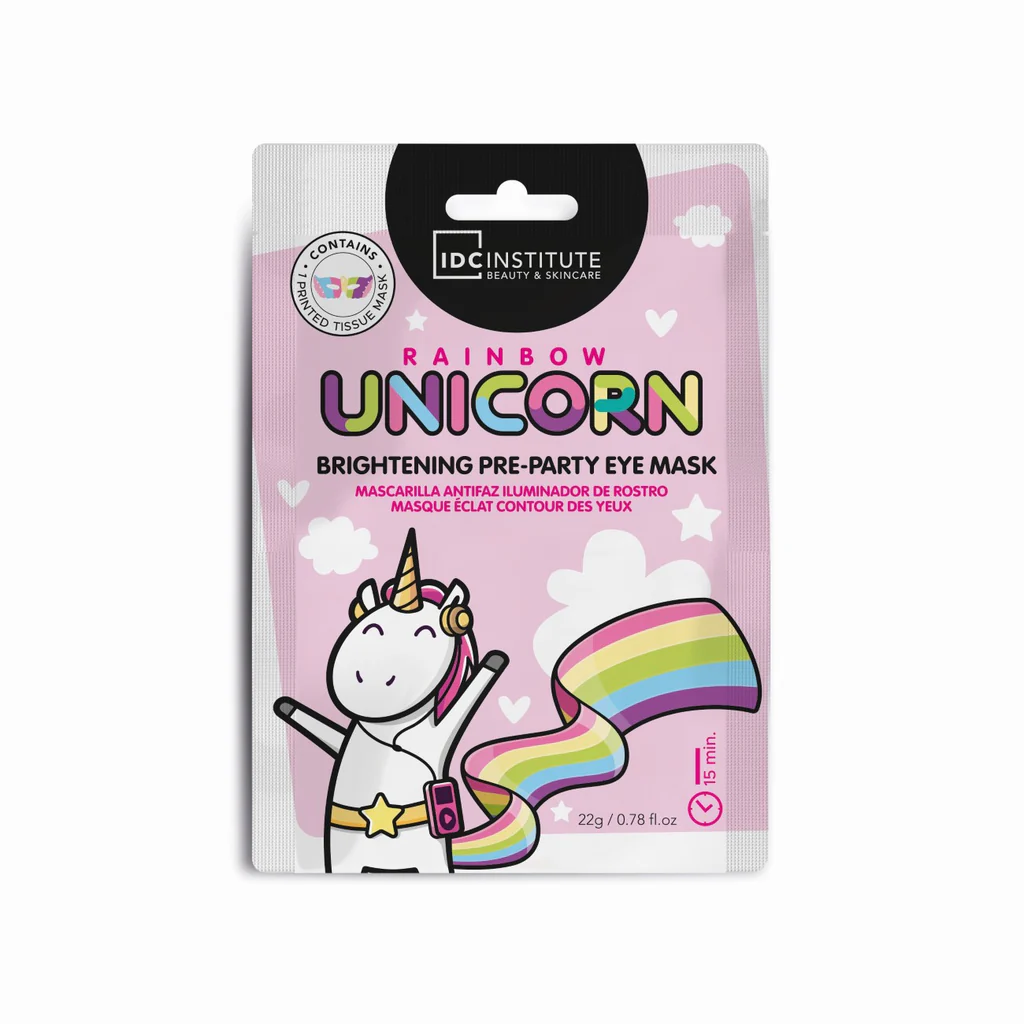 IDC RAINBOW UNICORN BRIGHTENING PRE-PARTY EYE MASK 