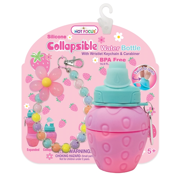 HOT FOCUS COLLAPSIBLE WATER BOTTLE