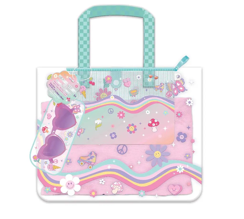 HOT FOCUS BEACH BAG WITH SUNGLASSE