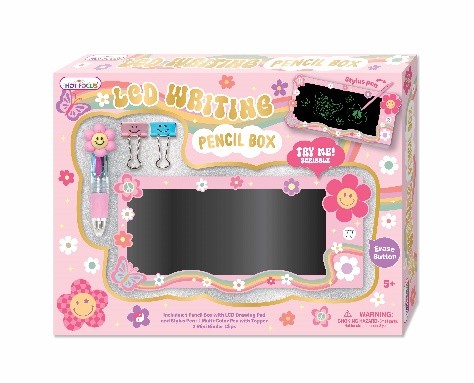 HOT FOCUS LCD WRITING BOARD PENCIL BOX 