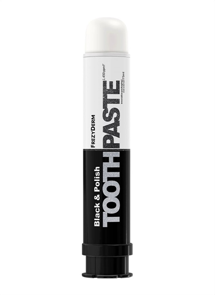 FREZYDERM BLACK & POLISH TOOTHPASTE
