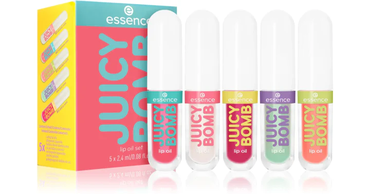 ESSENCE JUICY BOMB LIP OIL  SET 