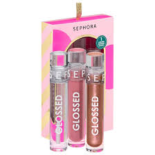 SEPHORA COLLECTION GLOSSED LIP GLOSS TRIO  GIFTSET