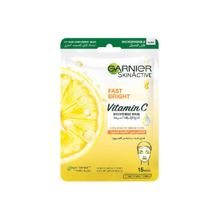 GARNIER SKINACTIVE FAST BRIGHT  VITAMIN C TISSUE MASK