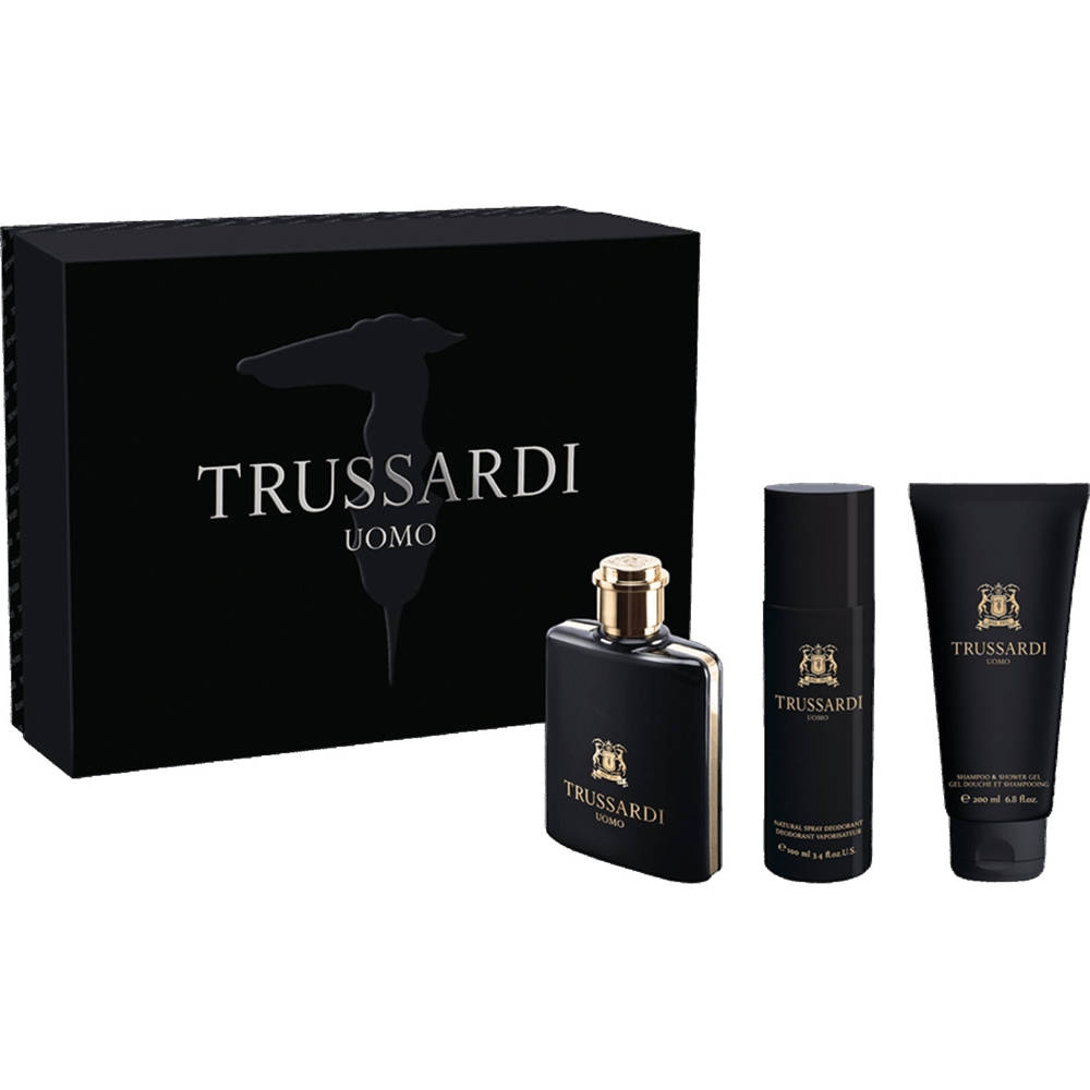 TRUSSARDI UOMO DELUXE EDT 100 ML+ SSG200ML+ASB200ML