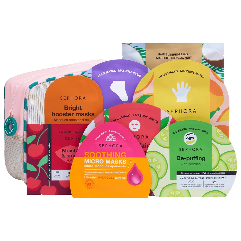 SEPHORA 8 FACE & BODY MASKS SET 