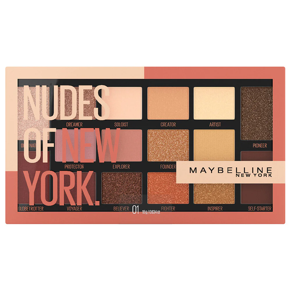 MAYBELLINE NOMAD EYESHADOW PALETTE NUDES 010