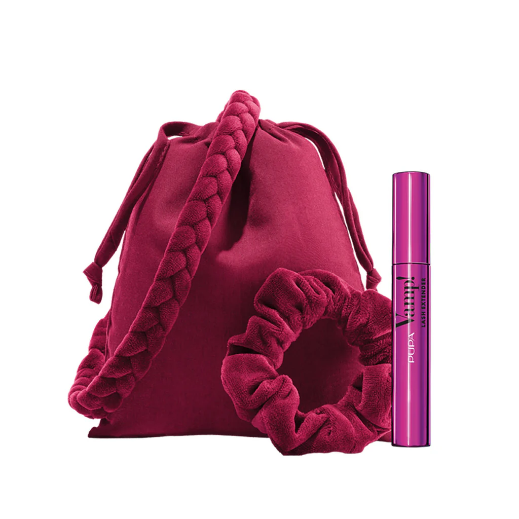 PUPA KIT VAMP! LASH EXTENDER + COTTON BAG BURGUNDY
