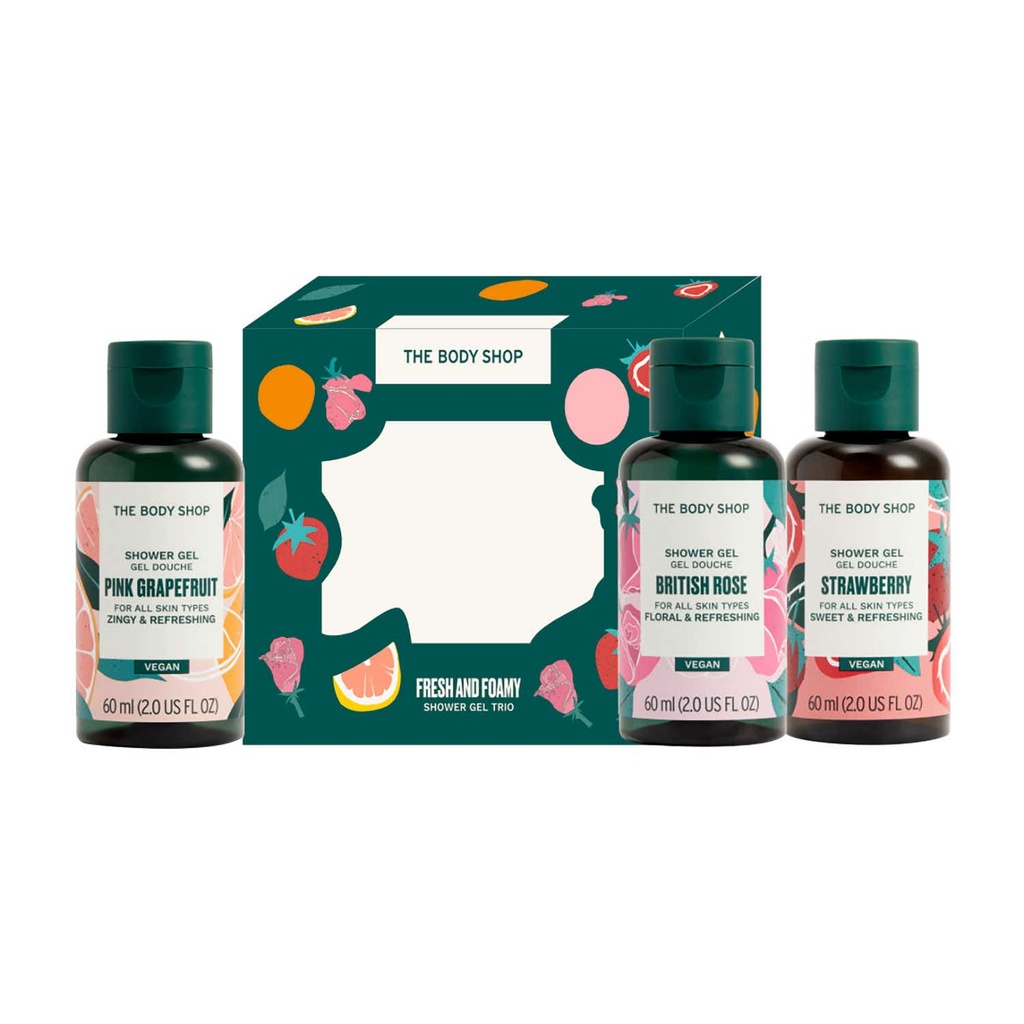 THEO BODY SHOP SHOWER GEL TRIO