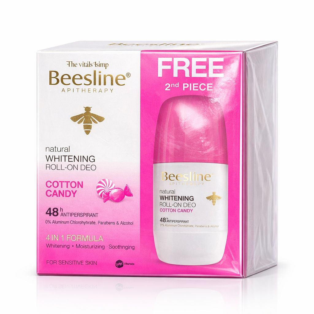 BEESLINE GIFTSET WHITENING ROLL ON DEO - COTTON CANDY (1+1)